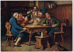 Pub, Tavern, Drinking, Playing Cards vintage prints